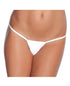 Low Rise Lycra G-String - White